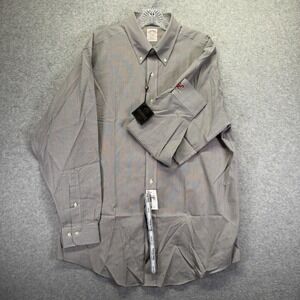 Alabama Crimson Tide Shirt Mens Large Gray Check Brooks Brothers NCAA Football